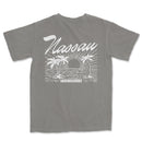 a gray t - shirt with the words kaanau on it