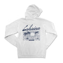 a white hoodie with the words, california on it