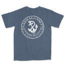 a blue t - shirt with an anchor on it