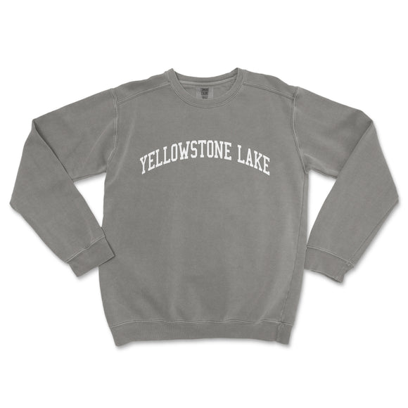 a sweatshirt with the words yellowstone lake on it