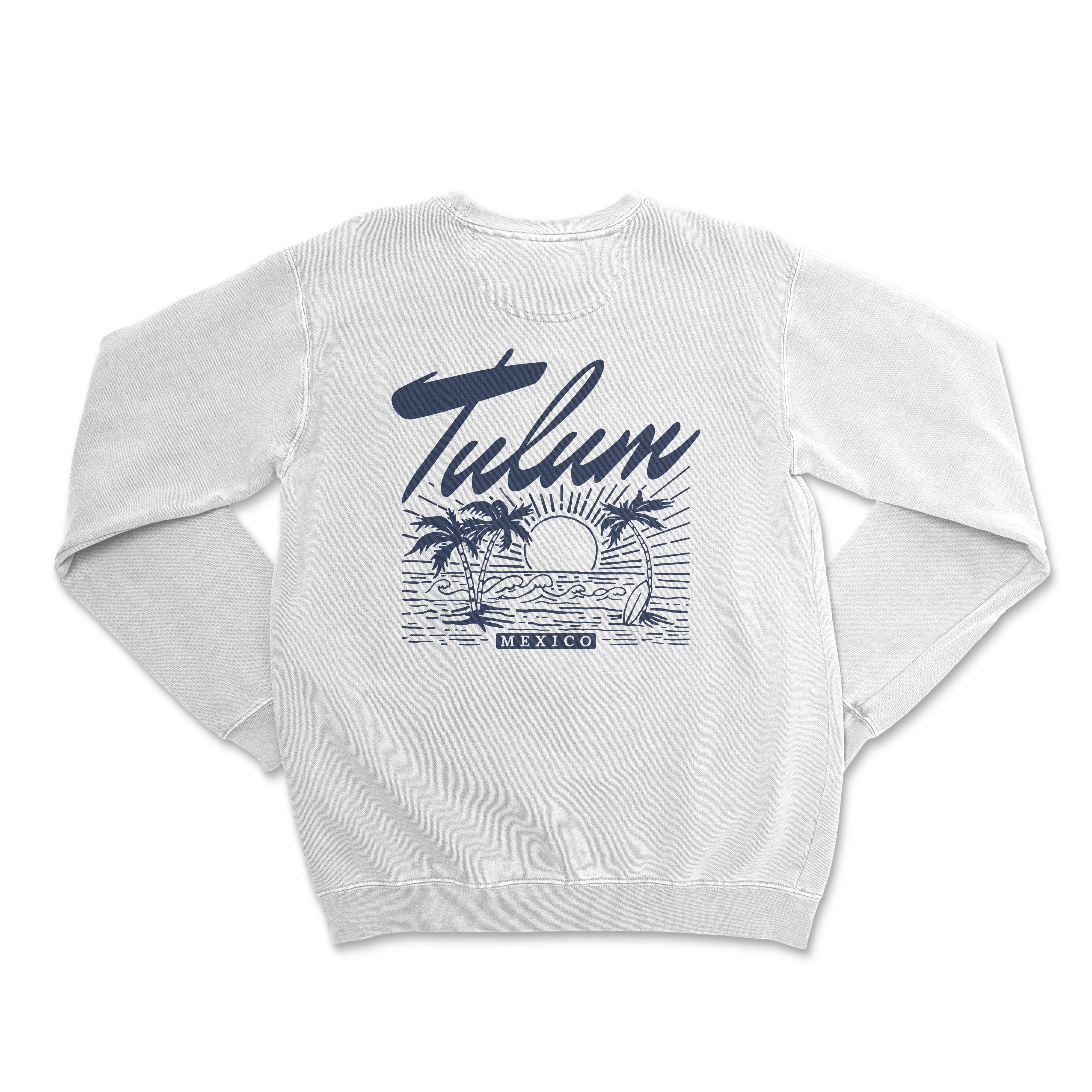 a white sweatshirt with the words,'the ocean is calling'on it