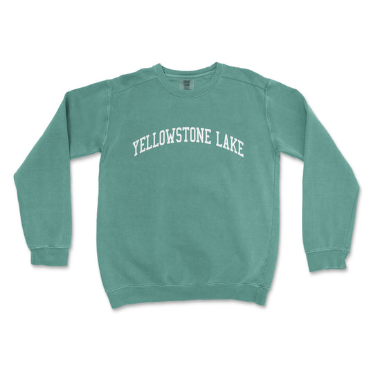a sweatshirt with the words yellowstone lake on it