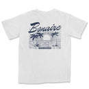 a white t - shirt with the words bonire on it