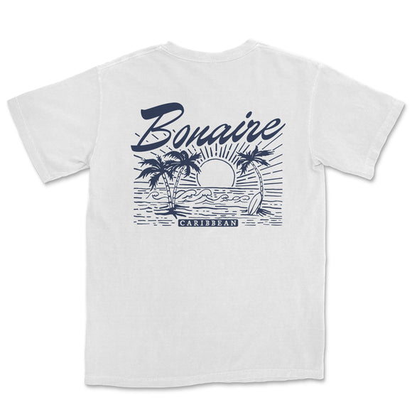 a white t - shirt with the words bonire on it