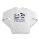 a white sweatshirt with a palm tree on it