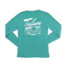 a women's long - sleeved shirt with the words tulami on