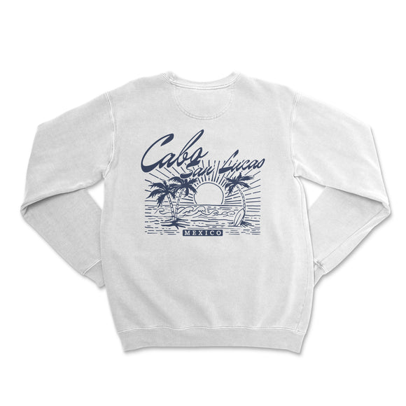 a white sweatshirt with the words california on it