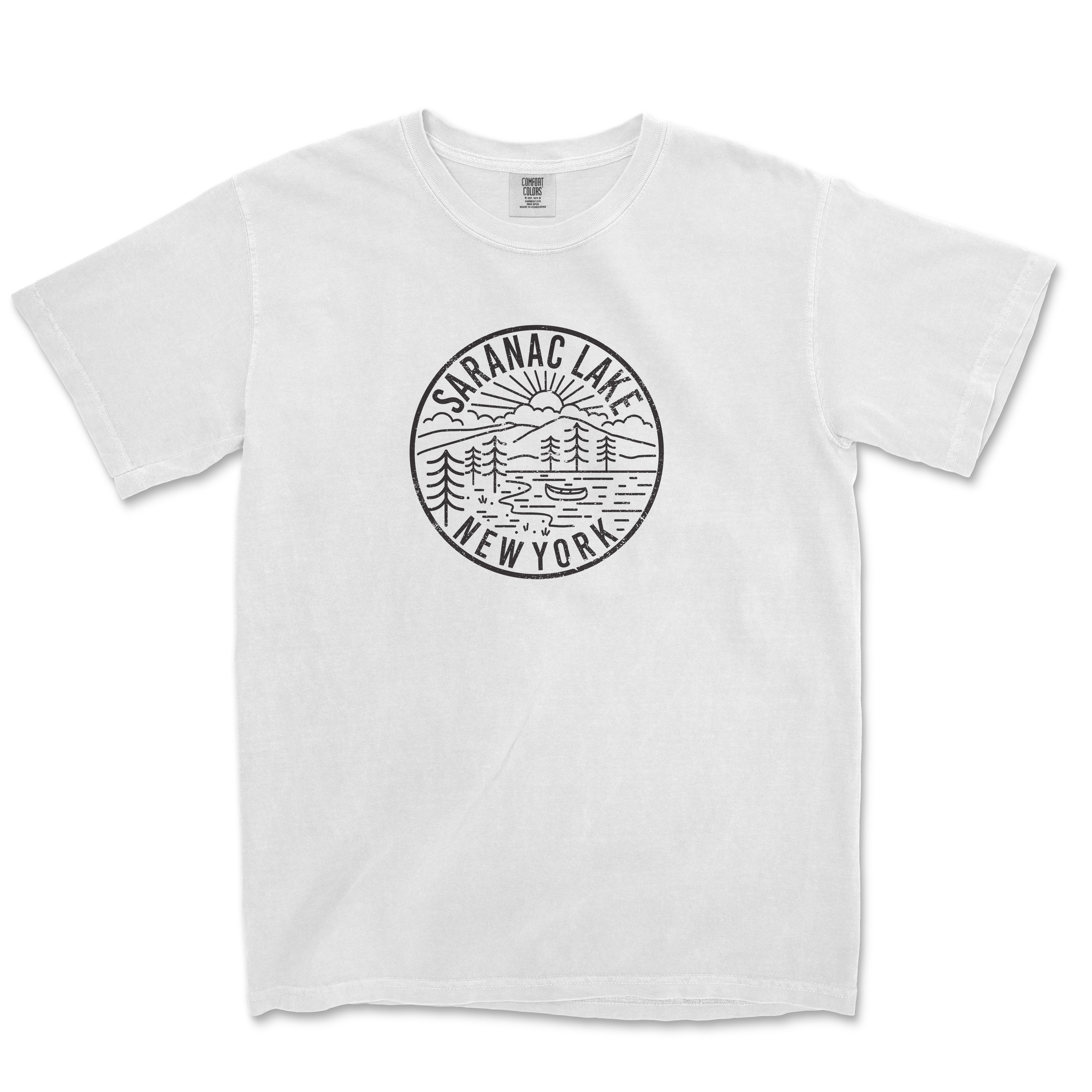 Saranac Lake New York Comfort Colors T-shirt - 0