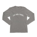 a gray long sleeve shirt that says lake anna virginia