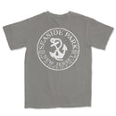 a gray t - shirt with an anchor and the words seaside park on it
