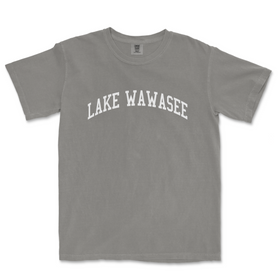 a gray lake wanasee t - shirt with the words lake wanasee
