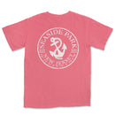 a pink t - shirt with an anchor and the words seaside park on it
