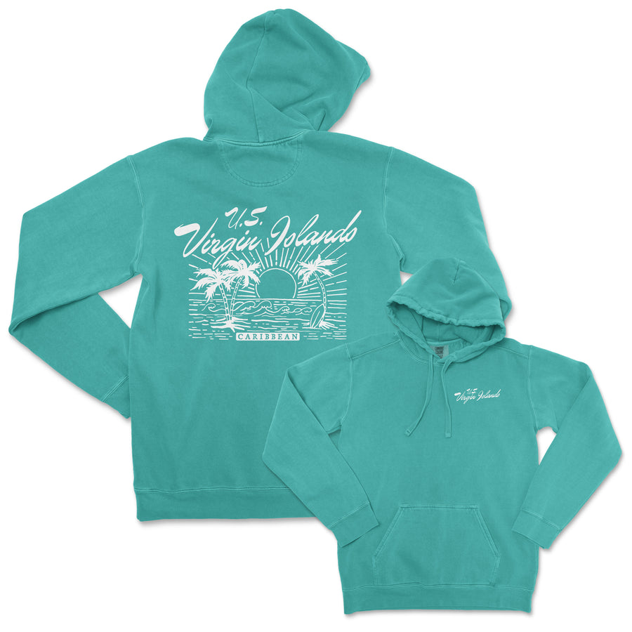 US Virgin Islands Comfort Colors Hooded Sweatshirt