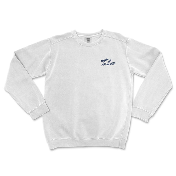a white sweatshirt with the word madison on it