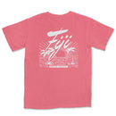 a pink t - shirt with the word fiji on it