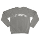 a gray sweatshirt with the words lake tangcycoo on it