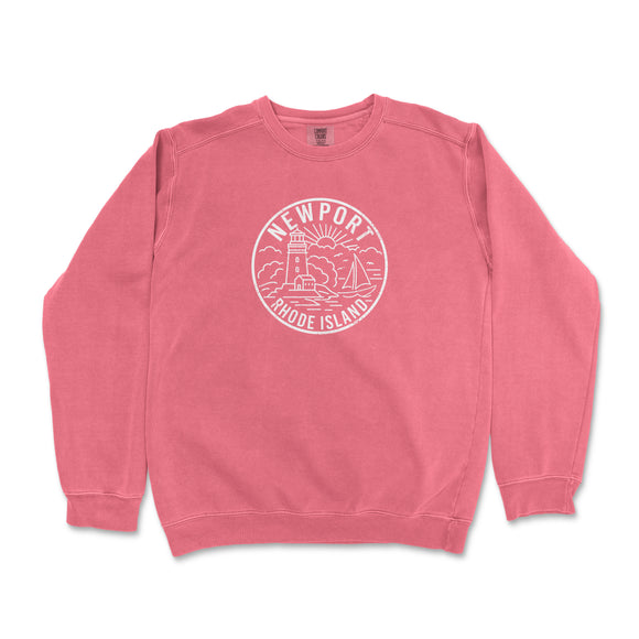 Newport Rhode Island Comfort Colors Crewneck Sweatshirt