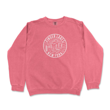 Finger Lakes New York Crewneck Sweatshirt - 0