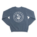 a blue sweatshirt with an anchor and the words bayhead on it