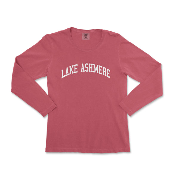 a women's long sleeve shirt that says lake ashmore