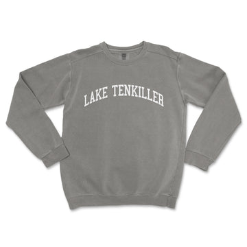 a grey sweatshirt with the words lake tenkiller on it