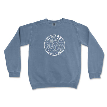 Newport Rhode Island Comfort Colors Crewneck Sweatshirt