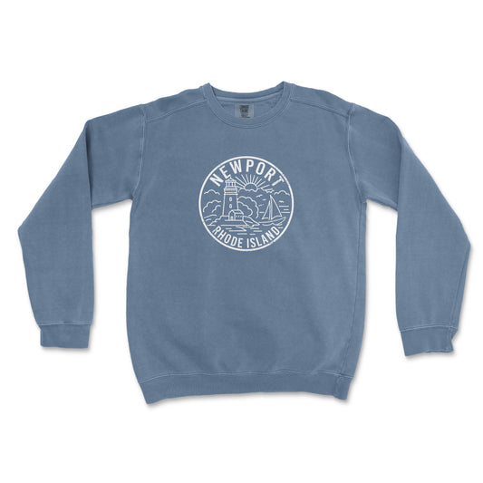 Newport Rhode Island Comfort Colors Crewneck Sweatshirt