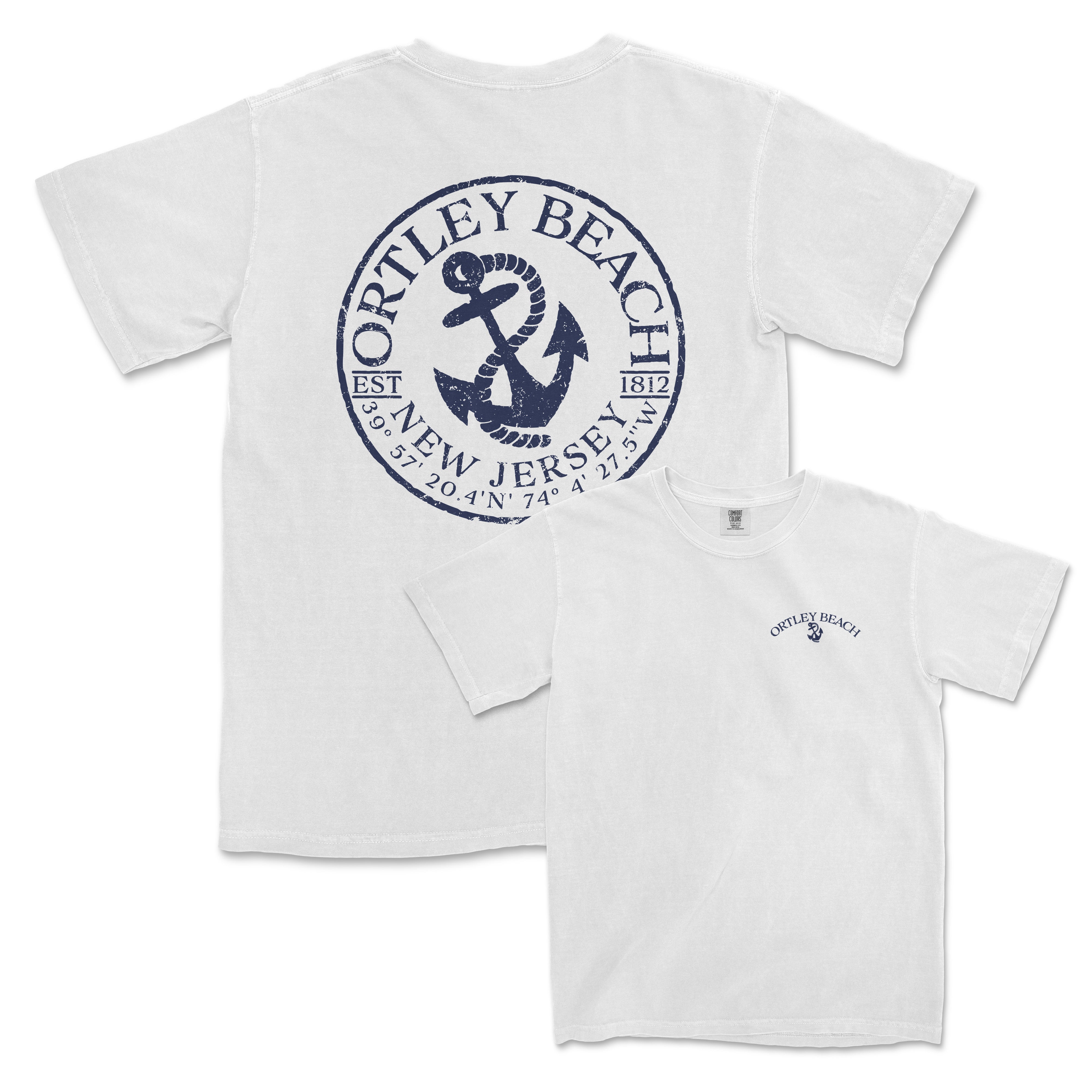 a white t - shirt with an anchor on it