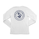 a white long sleeve shirt with an anchor on it