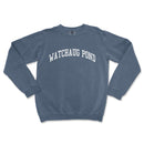 a sweatshirt with the words watchaug pond on it