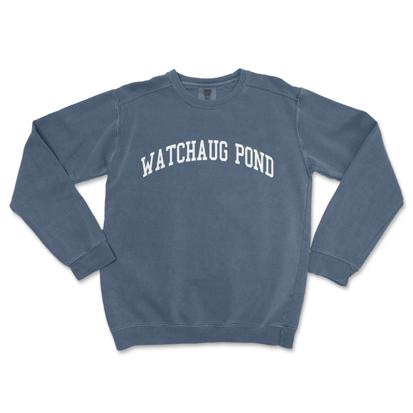 a sweatshirt with the words watchaug pond on it