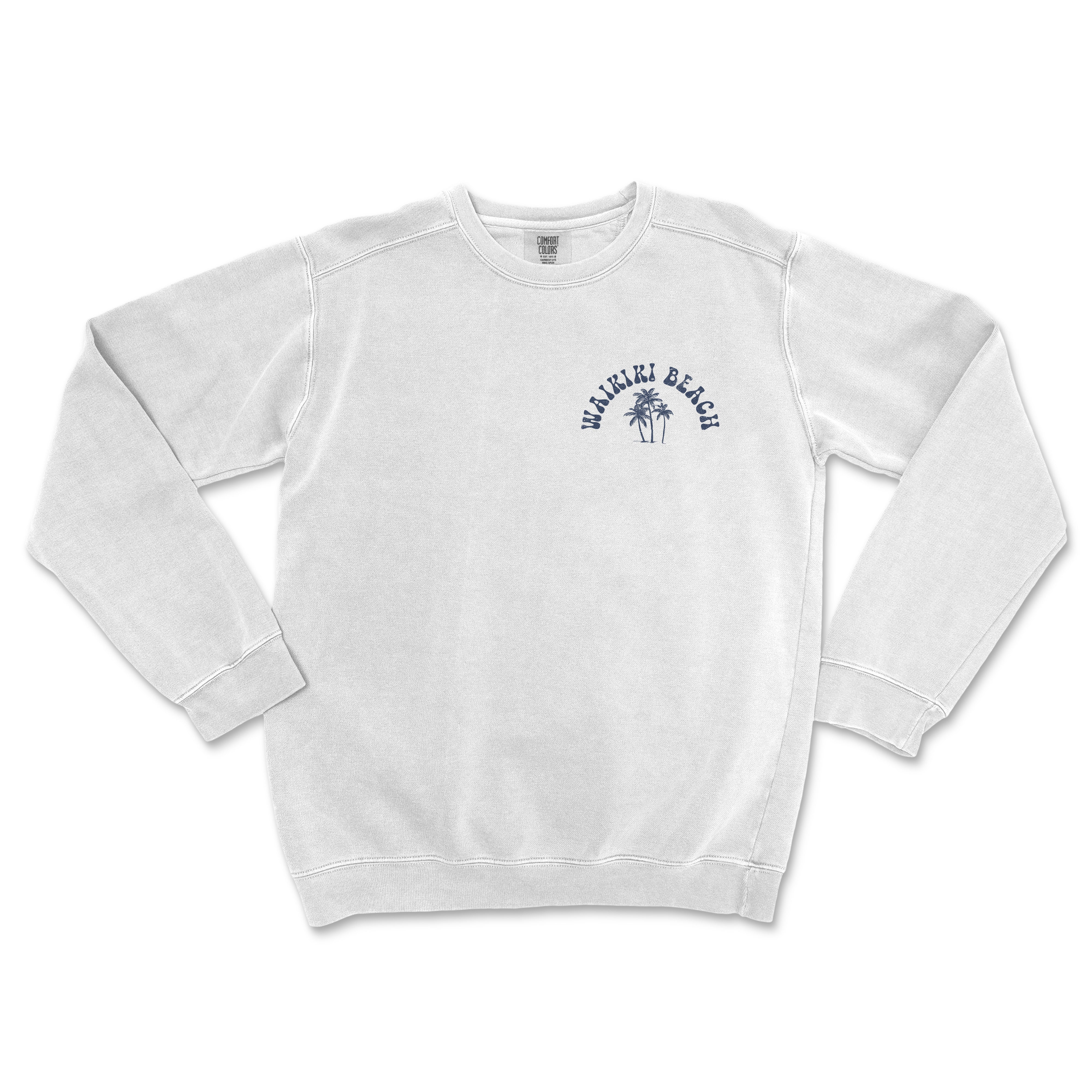 Waikiki Beach Hawaii Crewneck Sweatshirt - 0
