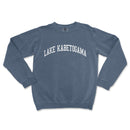 a blue sweatshirt with the words lake kaetoogama on it