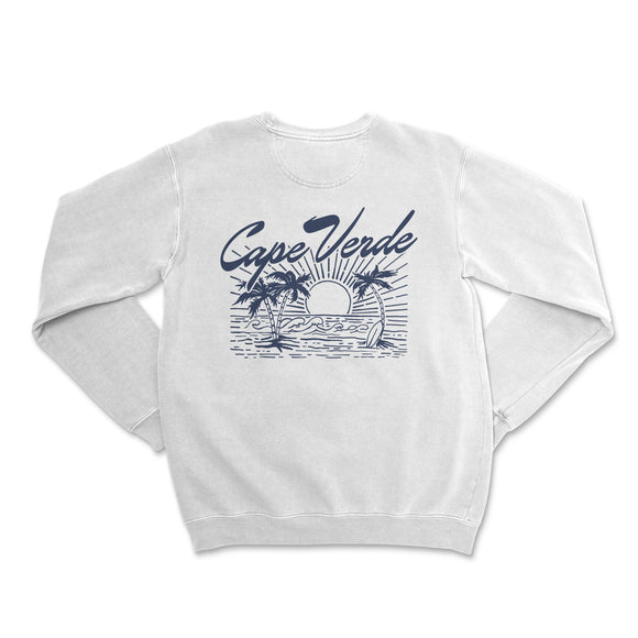 a white sweatshirt with the words cape verde on it