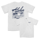 a white shirt with the words aloha on it