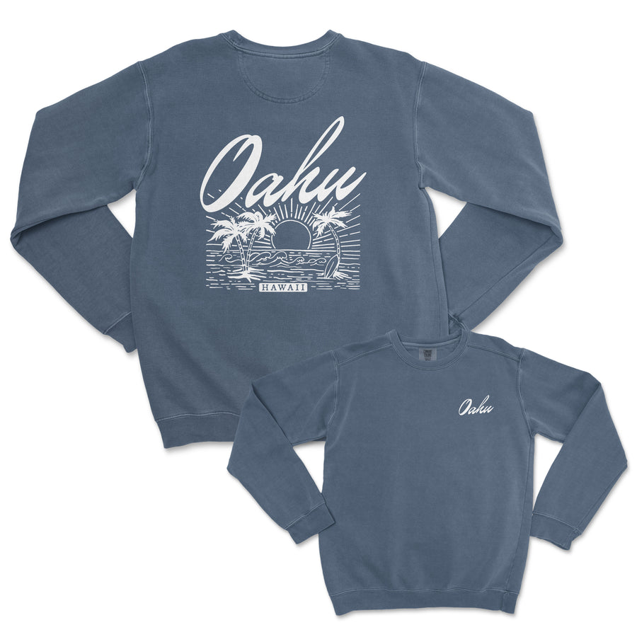 Oahu Comfort Colors Crewneck Sweatshirt