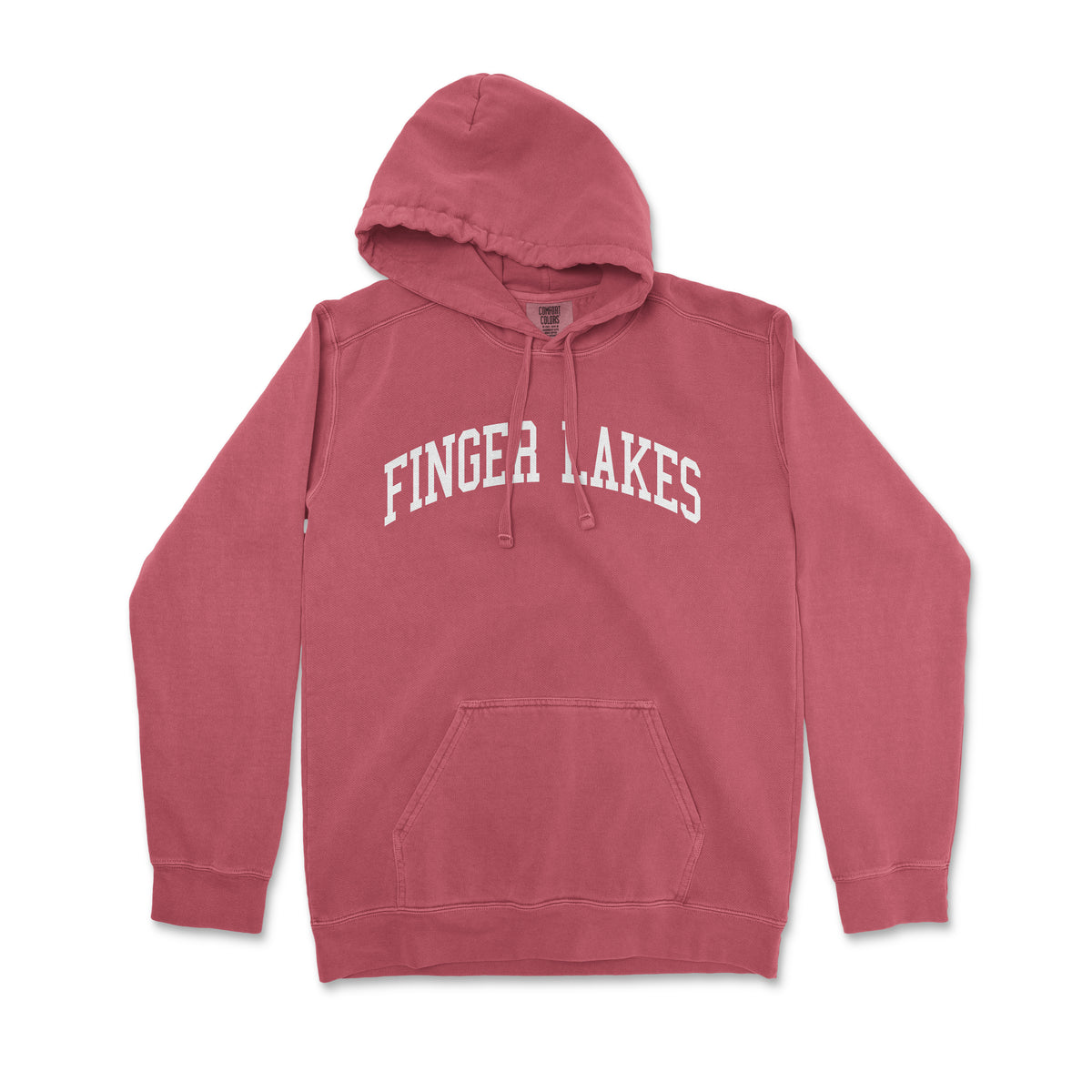 a pink sweatshirt with the word finger lakes on it