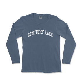 a blue kentucky lake shirt with the word kentucky lake on it