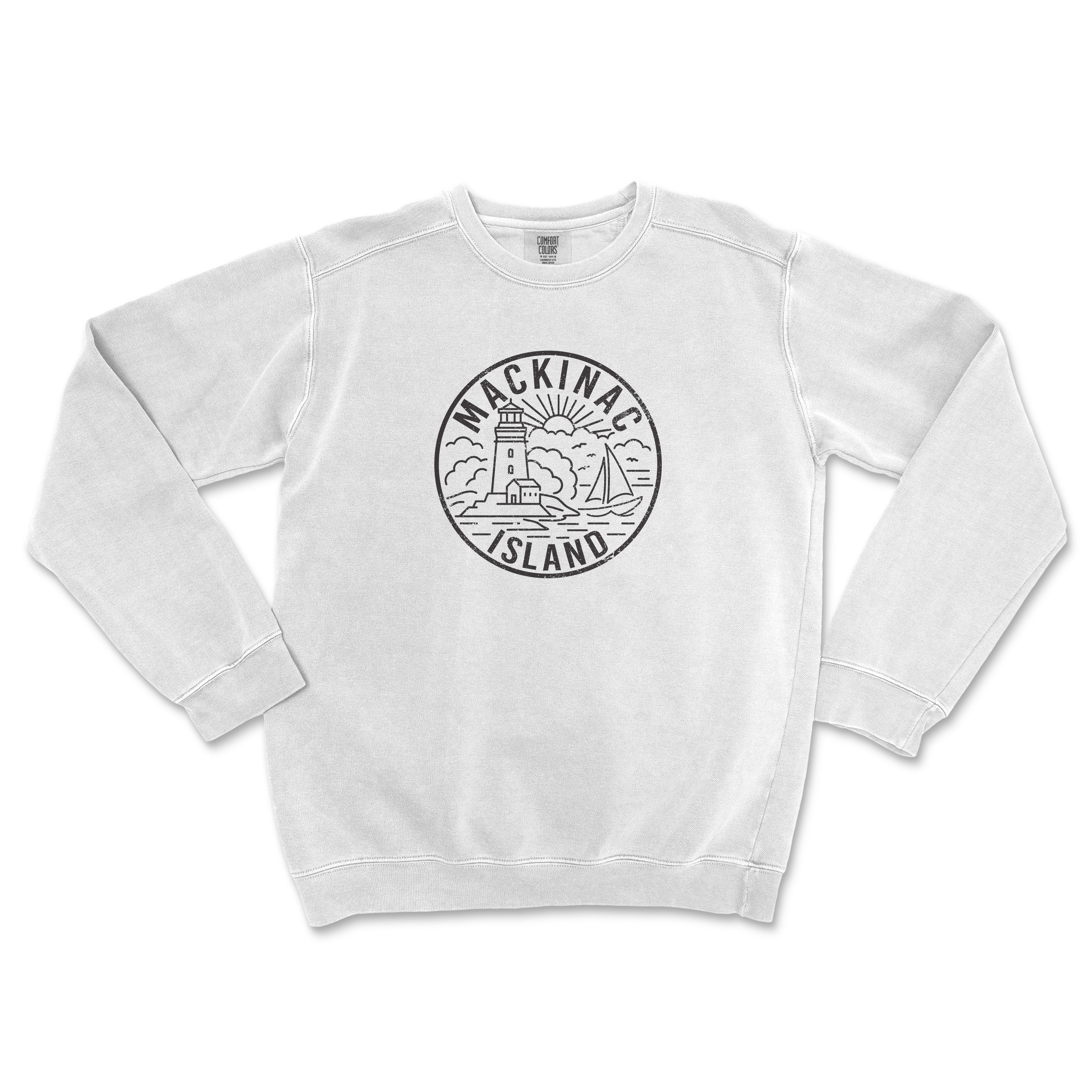 Mackinac Island Michigan Comfort Colors Crewneck Sweatshirt - 0
