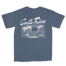 a blue t - shirt with the words costa rica on it
