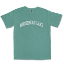 a t - shirt with the word mosshead lake on it
