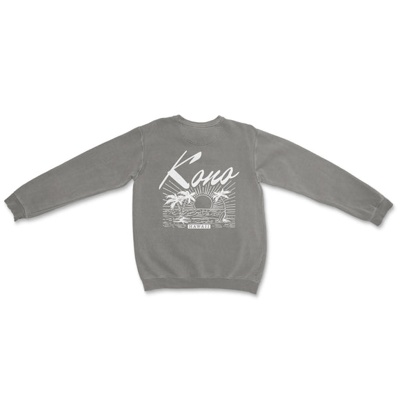 a gray sweatshirt with the words kaua on it