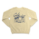 a white sweatshirt with a palm tree on it