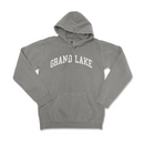 a gray sweatshirt with the words grand lake on it