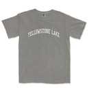 a gray tee shirt with the words yellowstone lake on it