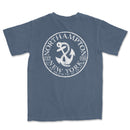 a blue shirt with an anchor and the words north hampton on it