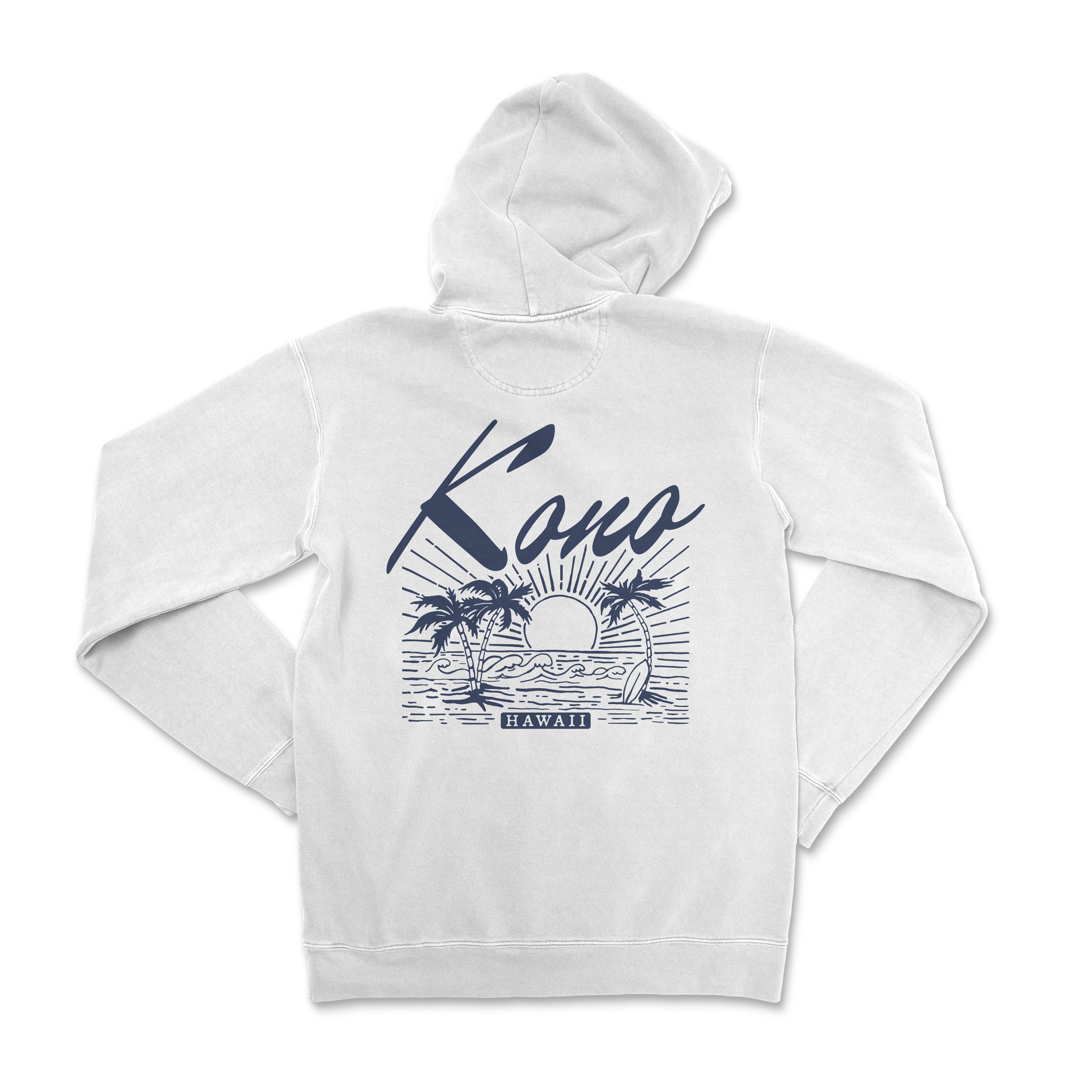 a white hoodie with the words kaua on it