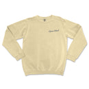 a white sweatshirt with the words, good morning