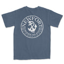 a blue t - shirt with an anchor on it