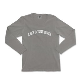 a women's long sleeve shirt that says lake minnesota